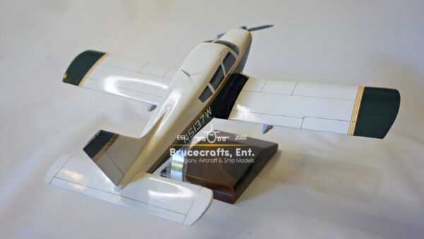 Model of Piper PA-28 Cherokee with detailed craftsmanship.